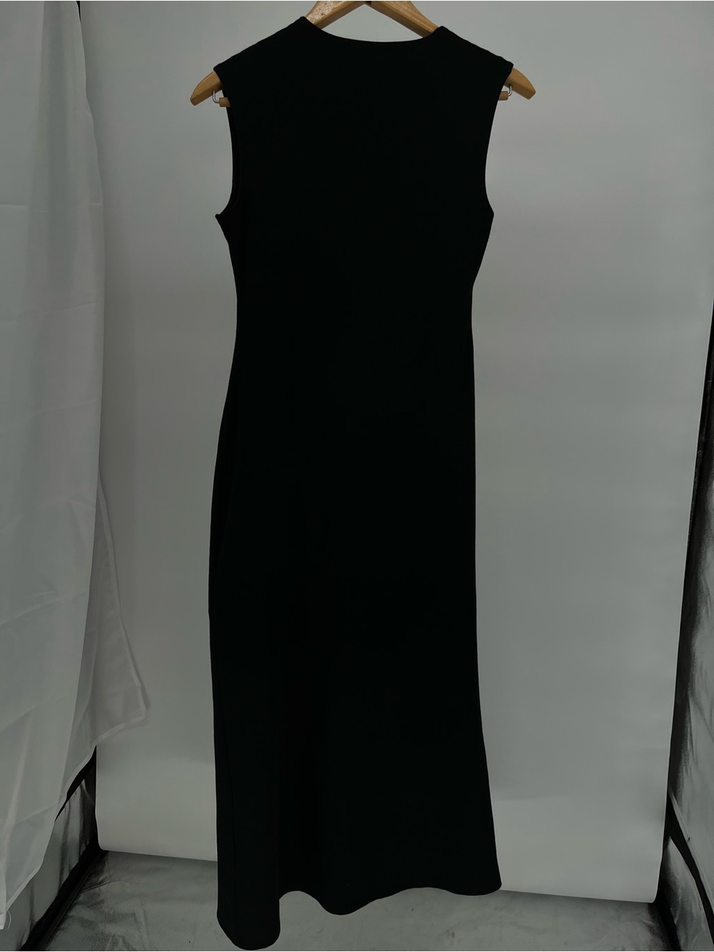 Reformation Black One Shoulder Ruched Maxi Dress Size Large Sustainable Bodycon - Picture 9 of 11